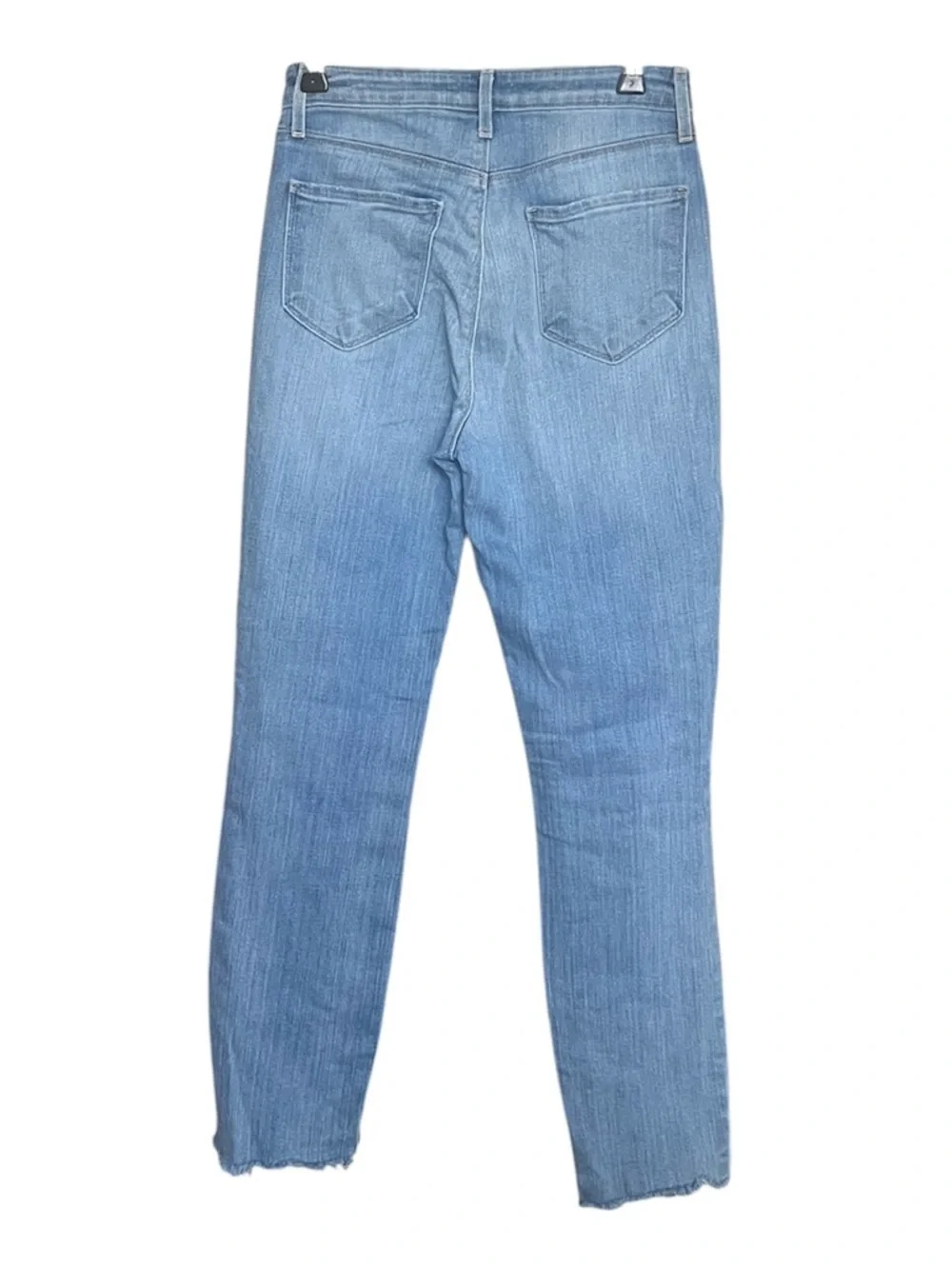 L’AGENCE Frayed Skinny Jeans SZ 25 Tahoe Blue Casual Faded Cropped Stretch - Picture 4 of 9